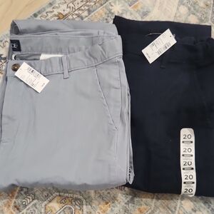 Men's Blue and Gray Pants